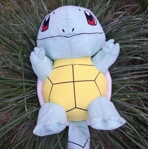Pokemon Squirtle Plushie 2017 Stuffed Animal 20" Beaded Toy